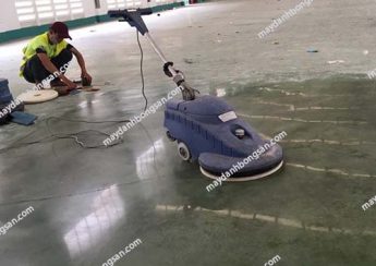 Máy đánh bóng sàn bê tông được ứng dụng hiệu quả trong thi công mặt sàn nhà xưởng